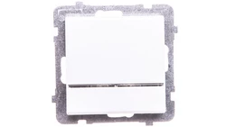 SONATA Łącznik kontrolny z podświetleniem biały ŁP-12RS/m/00