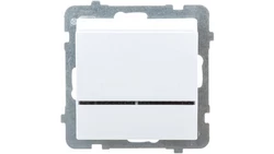 SONATA Łącznik hotelowy z podświetleniem biały ŁP-15RS/m/00