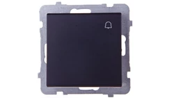 SONATA Przycisk /dzwonek/ czarny metalik ŁP-6R/m/33