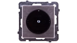 SONATA Gniazdo pojedyncze b/u stal inox GP-1RM/m/37