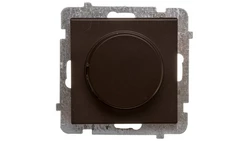 SONATA Ściemniacz przyciskowo-obrotowy /żarowy i halogenowy/ czekoladowy metalik ŁP-8R/m/40