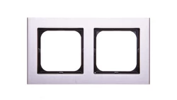 SONATA Ramka podwójna aluminium matal R-2RA/35