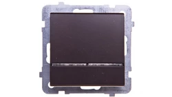 SONATA Łącznik kontrolny z podświetleniem czekoladowy metalik ŁP-12RS/m/40