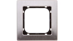 SONATA Ramka pojedyncza stal inox metal R-1RM/37