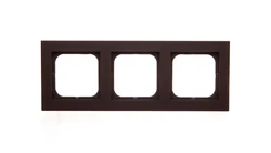 SONATA Ramka potrójna czekoladowy metalik R-3R/40