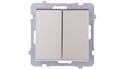 SONATA Łącznik schodowy podwójny szampański złoty ŁP-10R/m/39