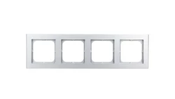 SONATA Ramka poczwórna srebro mat R-4R/38