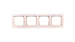 SONATA Ramka poczwórna szampański złoty R-4R/39