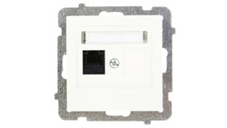 AS Gniazdo komputerowe pojedyncze RJ45 kat.5e MMC ecru GPK-1G/K/m/27