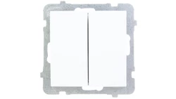 AS Łącznik schodowy podwójny biały ŁP-10G/m/00