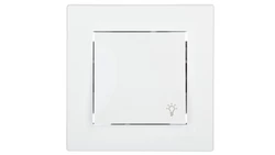 Przycisk Asfora światło biały z ramką EPH0900121