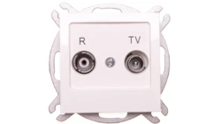 AS Gniazdo antenowe RTV końcowe 2,5-3dB ecru GPA-GK/m/27