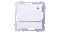 SONATA Łącznik krzyżowy z podświetleniem biały ŁP-4RS/m/00