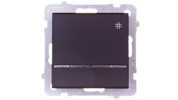 SONATA Łącznik krzyżowy z podświetleniem czarny metalik ŁP-4RS/m/33