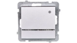 SONATA Łącznik krzyżowy z podświetleniem srebro mat ŁP-4RS/m/38