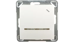 IMPRESJA Łącznik schodowy z podświetleniem ecru ŁP-3YS/m/27