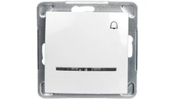 IMPRESJA Przycisk /dzwonek/ z podświetleniem biały ŁP-6YS/m/00