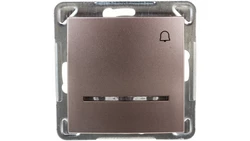 IMPRESJA Przycisk /dzwonek/ z podświetleniem tytan ŁP-6YS/m/23