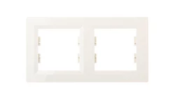 ASFORA Ramka podwójna pozioma kremowa EPH5800223