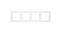 ASFORA Ramka poczwórna pozioma biała EPH5800421