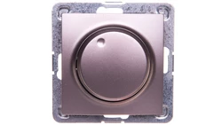 IMPRESJA Ściemniacz przyciskowo-obrotowy /żarowy i halogenowy/ tytan ŁP-8Y/m/23