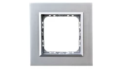 SONATA Ramka pojedyncza aluminium / srebrna metal R-1RAC/35/38