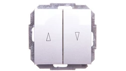 Sentia Łącznik żaluzjowy 2-biegunowy 10A srebrny połysk 1416-56