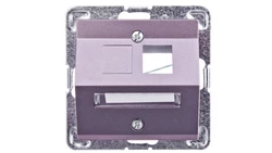 IMPRESJA Obudowa gniazda komputerowego pojedynczego skośna tytan GPK-1YS/p/23