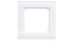 SONATA Ramka pojedyncza białe szkło R-1RG/31