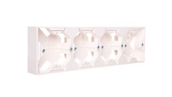 AS Puszka natynkowa poczwórna ecru PNP-4G/27