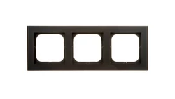 SONATA Ramka potrójna czarny metalik R-3R/33