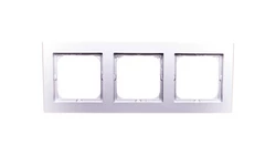 SONATA Ramka potrójna srebro mat R-3R/38