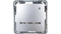 IMPRESJA Łącznik krzyżowy z podświetleniem srebrny ŁP-4YS/m/18