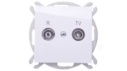 Sentia Gniazdo antenowe RD/TV końcowe białe 1452-10