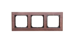 SONATA Ramka potrójna drewno orzech R-3RW/34