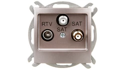 IMPRESJA Gniazdo antenowe RTV-SAT-SAT tytan GPA-Y2S/m/23