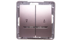 IMPRESJA Łącznik żaluzjowy z podświetleniem tytan ŁP-7YS/m/23