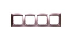 IMPRESJA Ramka poczwórna tytan R-4Y/23