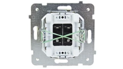 AS Gniazdo głośnikowe podwójne ecru GG-2G/m/27