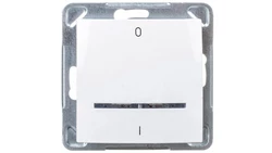 IMPRESJA Łącznik podwójny z podświetleniem biały ŁP-11YS/m/00