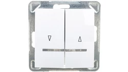 IMPRESJA Łącznik żaluzjowy z podświetleniem biały ŁP-7YS/m/00