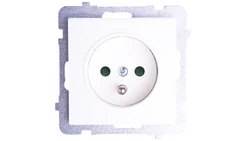 SONATA Gniazdo pojedyncze z/u z przesłonami ecru GP-1RZP/m/27