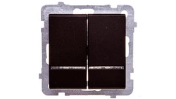 SONATA Łącznik świecznikowy z podświetleniem czekoladowy metalik ŁP-2RS/m/40