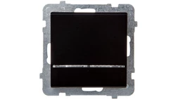 SONATA Łącznik kontrolny z podświetleniem czarny metalik ŁP-12RS/m/33