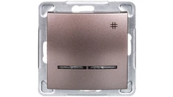 IMPRESJA Łącznik krzyżowy z podświetleniem tytan ŁP-4YS/m/23