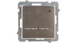 SONATA Łącznik krzyżowy z podświetleniem stal inox ŁP-4RMS/m/37