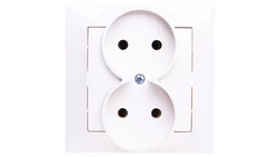 IMPRESJA Gniazdo podwójne b/u ecru GP-2Y/27
