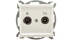 SONATA Gniazdo antenowe RTV zakończeniowe 10dB ecru GPA-10RPZ/m/27