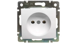 VALENA Gniazdo pojedyncze b/u 16A IP20 białe 774416