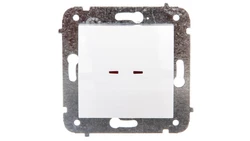 CARLA Łącznik pojedynczy z podświetleniem biały 1723-10